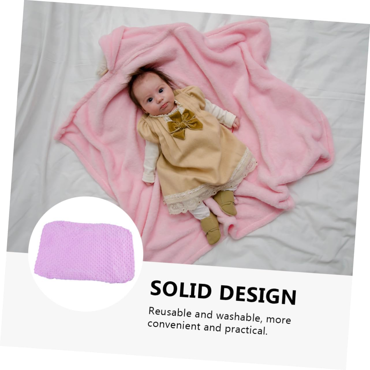 Baby Changing Pad Cover Breathable Cotton Cloth Purple Baby Diaper Changing Mat Cover for Massage Table - Purple image number 4