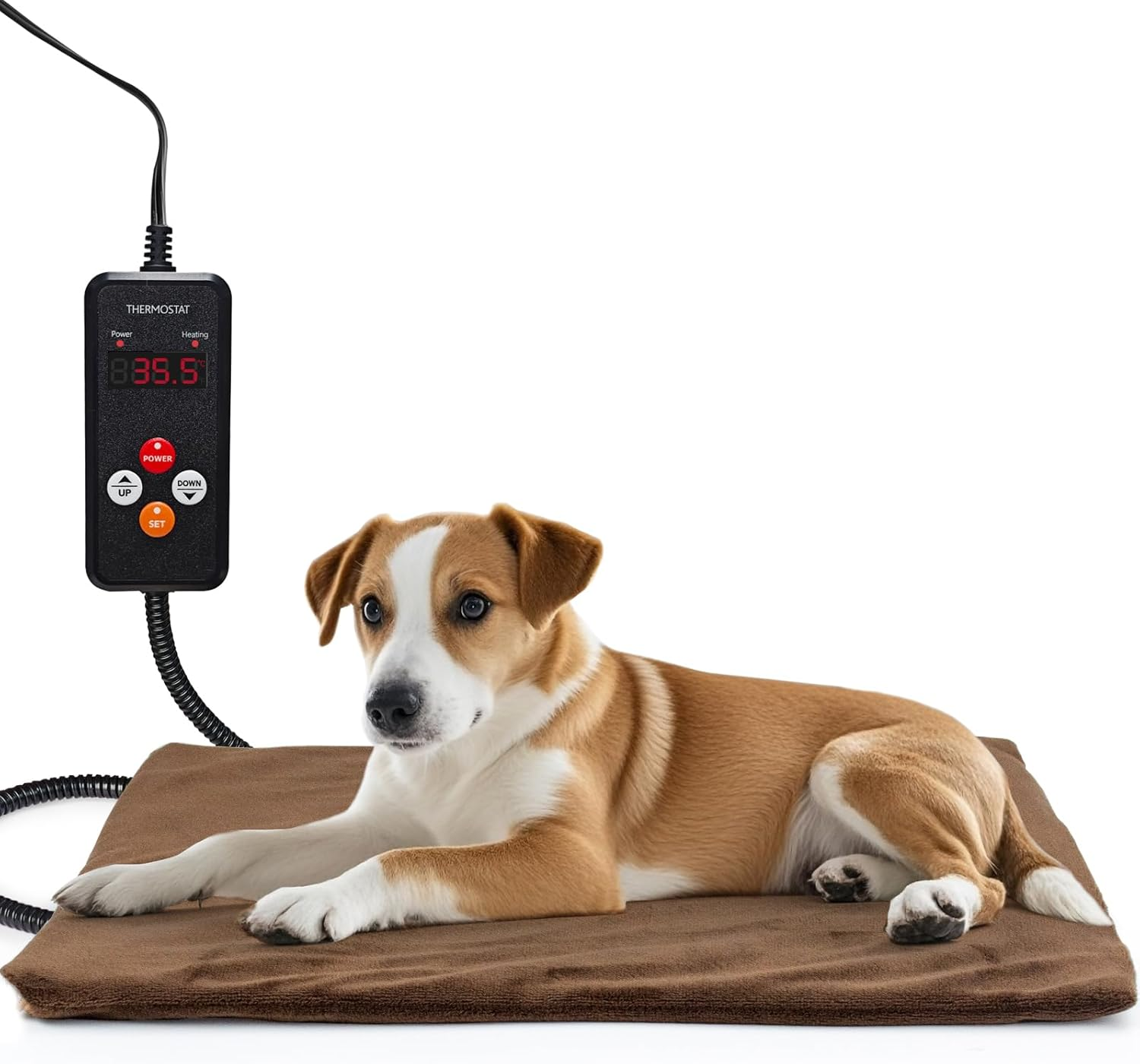 Pet Heating Pad Adjustable Temperature with Timer AU Plug, Waterproof Heated Mat with Chew Resistant Cord, Auto Power-Off Electric Indoor Pet Heat Pad for Dogs and Cats image number 5