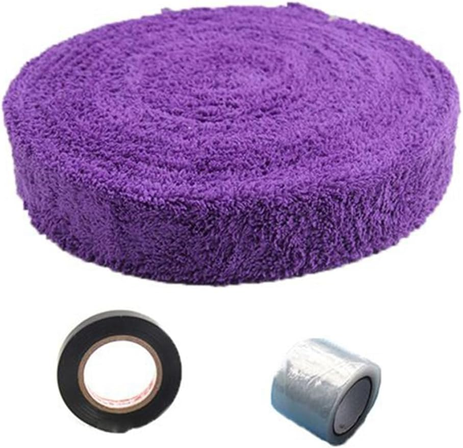 Elqater Badminton Grip with Seal Tape Base Film Microfiber Badminton Towel Long Hair Microfiber Badminton Towel Hand Glue image number 1
