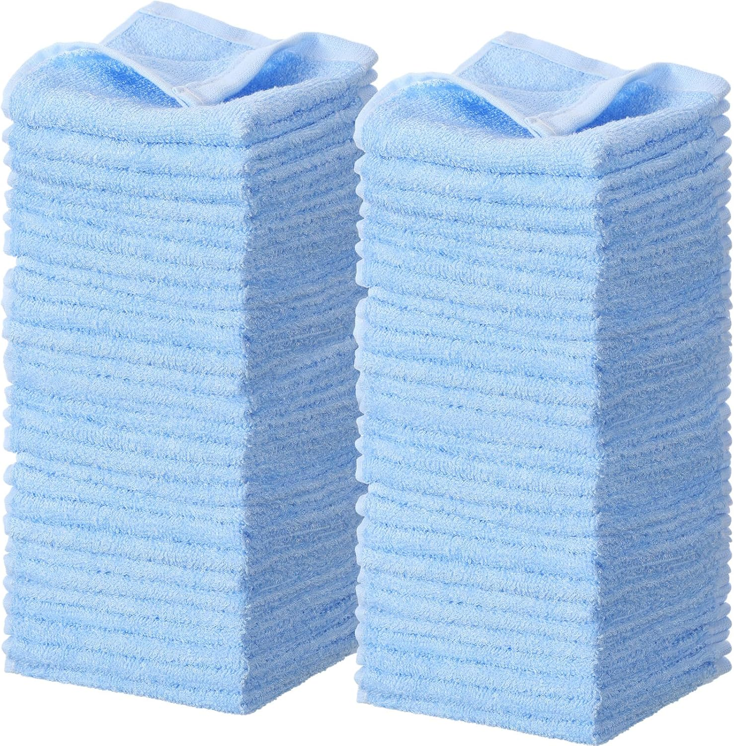 Newwiee 40 Pcs Wash Cloth Bulk Cotton Bath Hand Face Washcloths Soft Quick Drying Towel for Women Bathroom Washing Body Viscose Fiber Multipurpose Fingertip Rags(Multicolor,10 X 10 Inch)