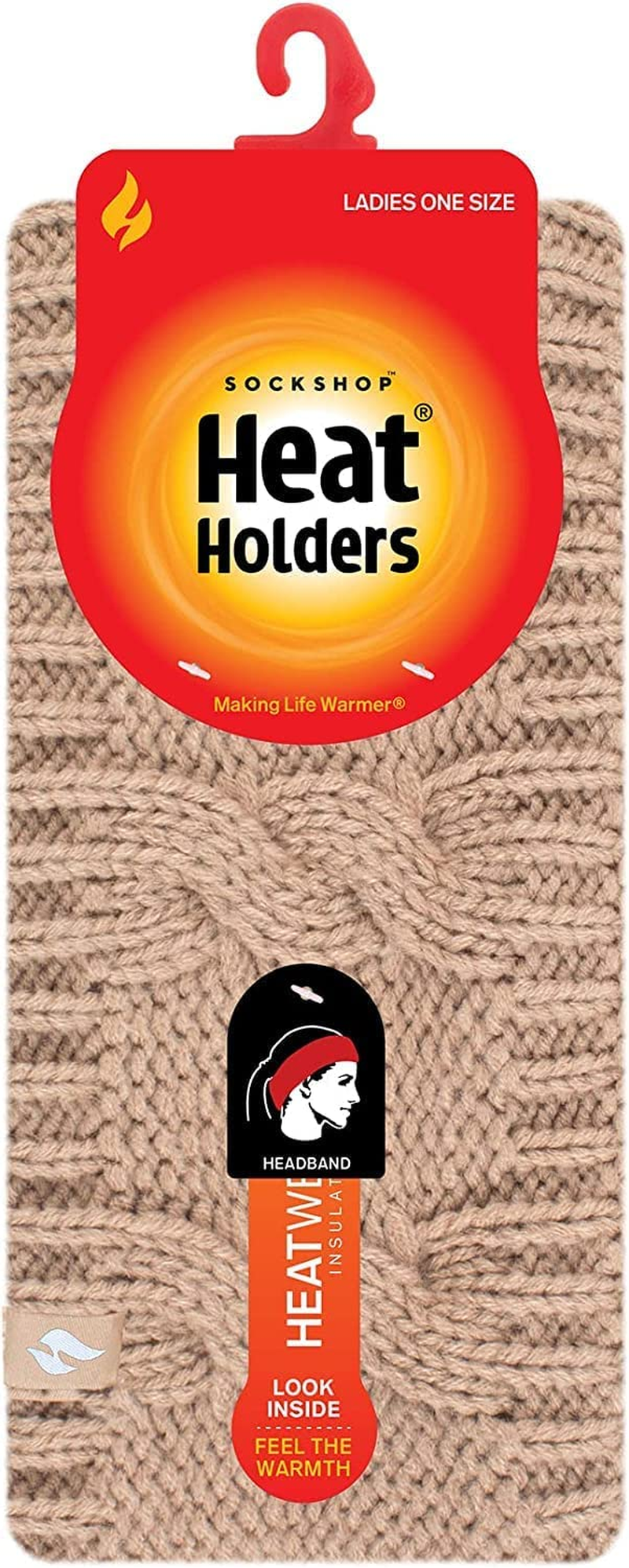 HEAT HOLDERS Women'S Winter Warm Thermal Alta Headband One Size Beige