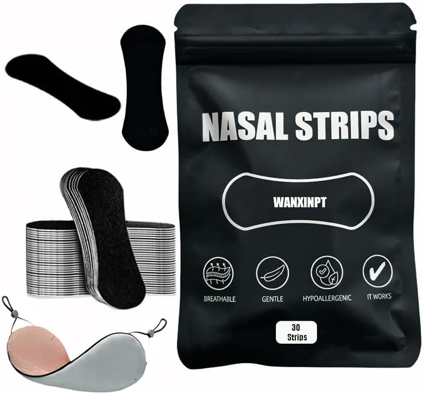 Anti-Snoring Nose Strips - Breath Freely for Exercise & Sleep, Stop Snoring & Relieve Nasal Congestion - Includes Free Sleep Mask image number 4