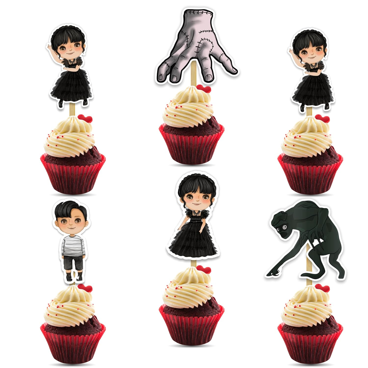 Wednesday Cupcake Topper image number 2