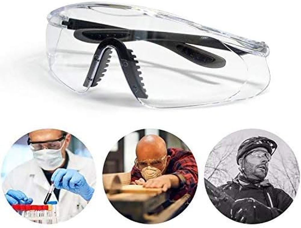 Powerlap Pro Safety Glasses anti Fog Extra Vision with Side Shields - Multi Purpose | anti Scratch - Impact Resistant | Eye Protection Clear Glasses Protective Glasses Safety Goggles Shooting Glasses image number 4