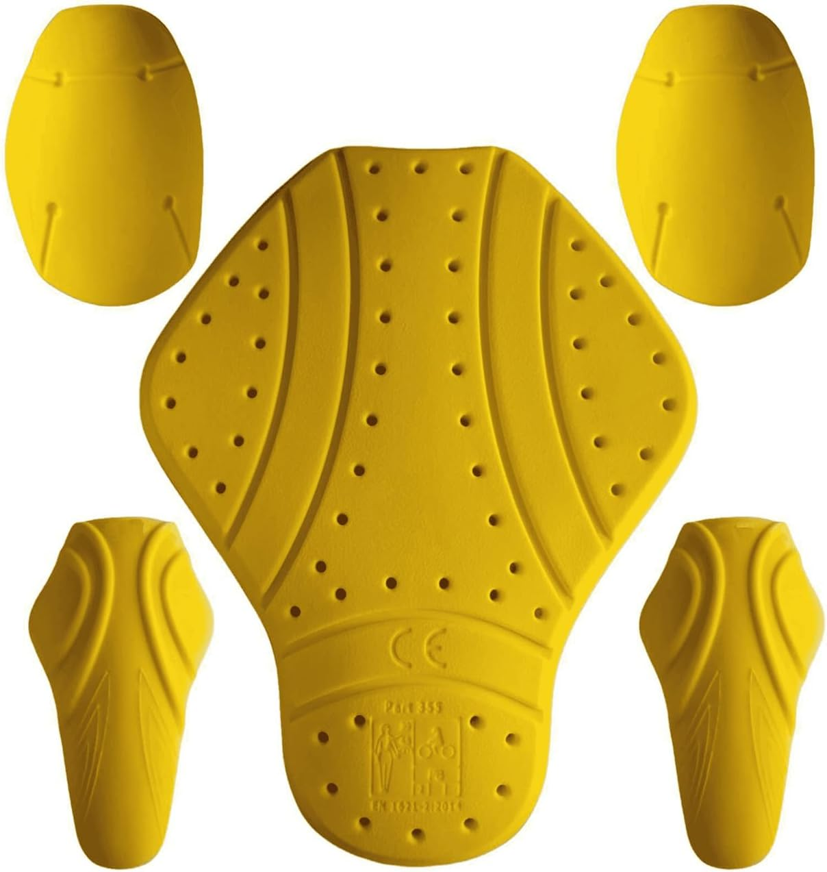 CE Level 2 Certified Armor Pads L Level 2 Approved Back, Shoulder and Elbows Armor Protector Inserts for Motorcycle Jackets image number 2