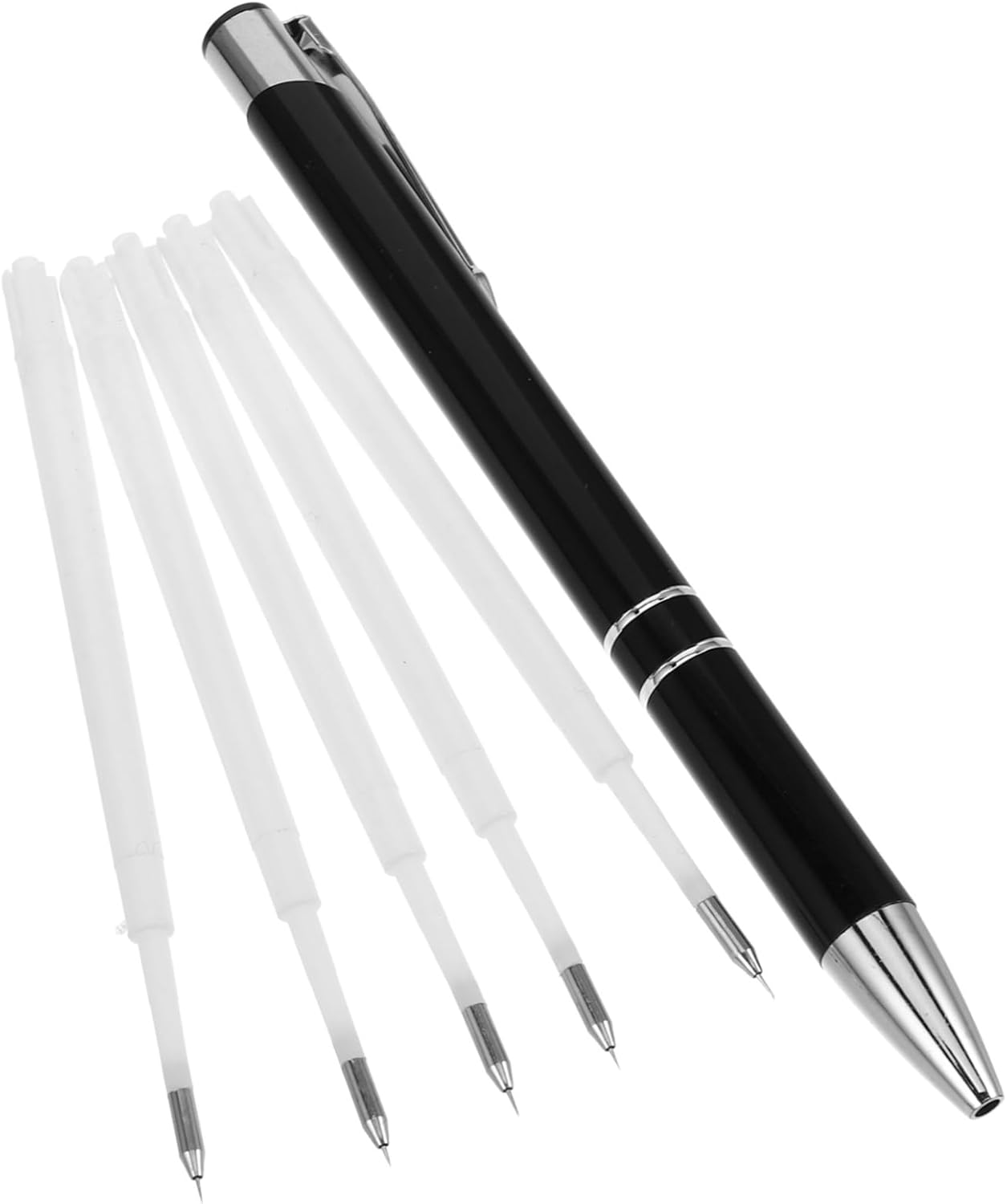 FUNOMOCYA Vinyl Weeding Tool Set Precision Pin Pen Comfortable Grip Craft Vinyl Weeder for Automotive Wraps and Wall Decals Includes Refills for Accurate Air Release Design for Use image number 5