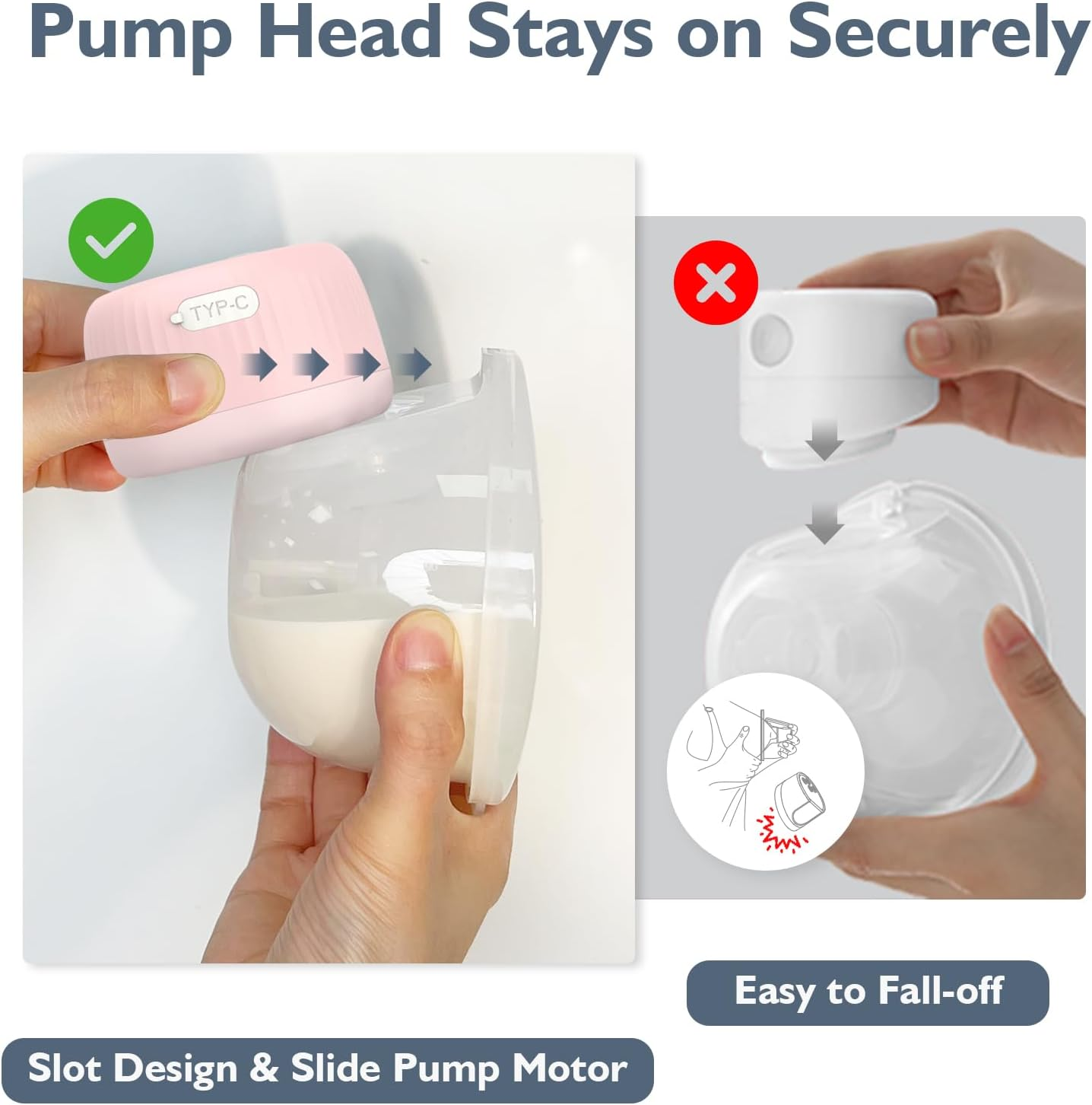 MOMMED Breast Pumps, MY-385 Hands Free with 4 Modes & 12 Levels, Leak-Proof Design, 24 Mm Wearable Breast Pumps, Includes 19 & 21 Mm Flange Inserts, 2 Pack image number 1