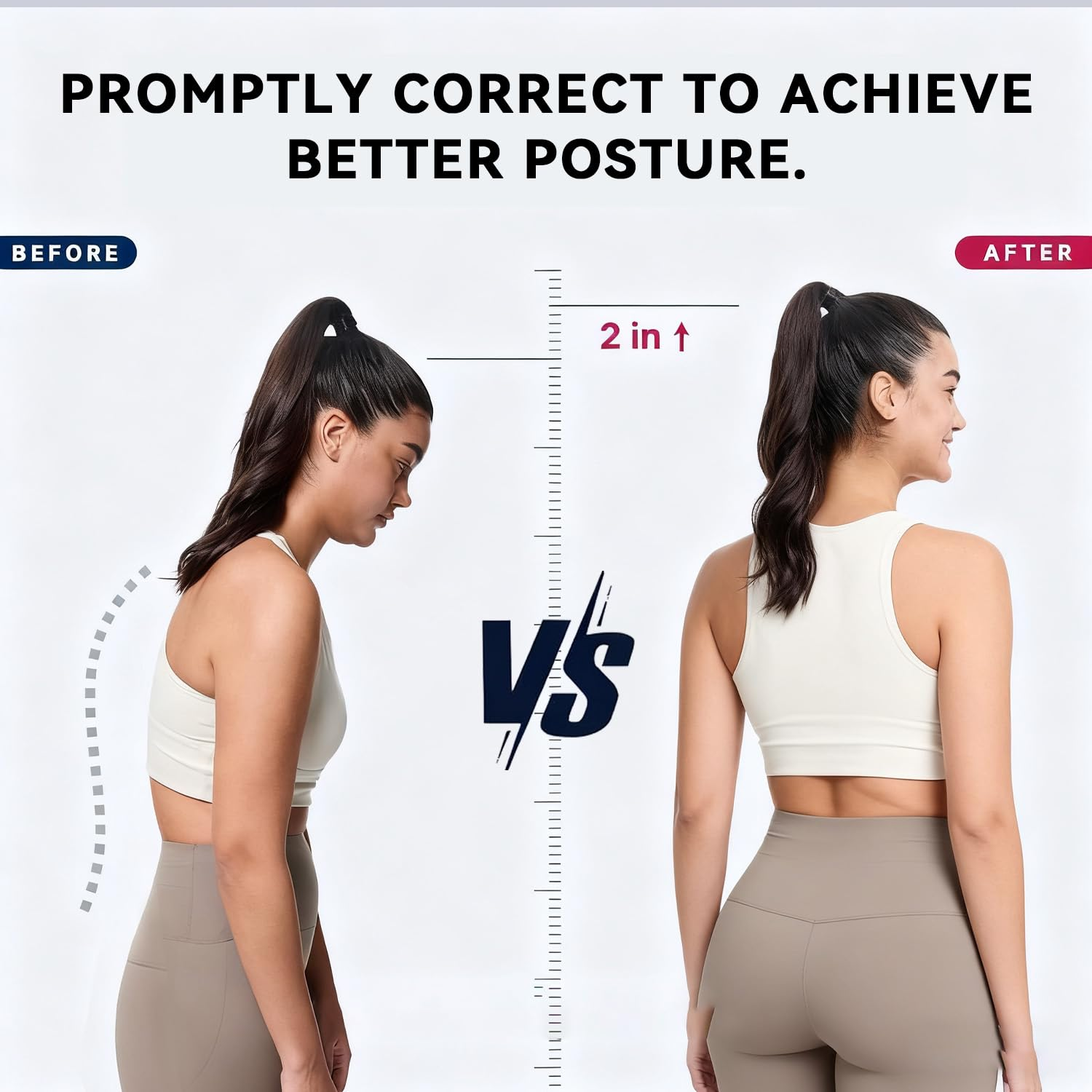 Back Brace Posture Corrector for Women and Men, Shoulder Straightener, Adjustable Full Back Support, Upper and Lower Back Pain Relief - Scoliosis, Hunchback, Hump, Thoracic, Spine Corrector image number 4