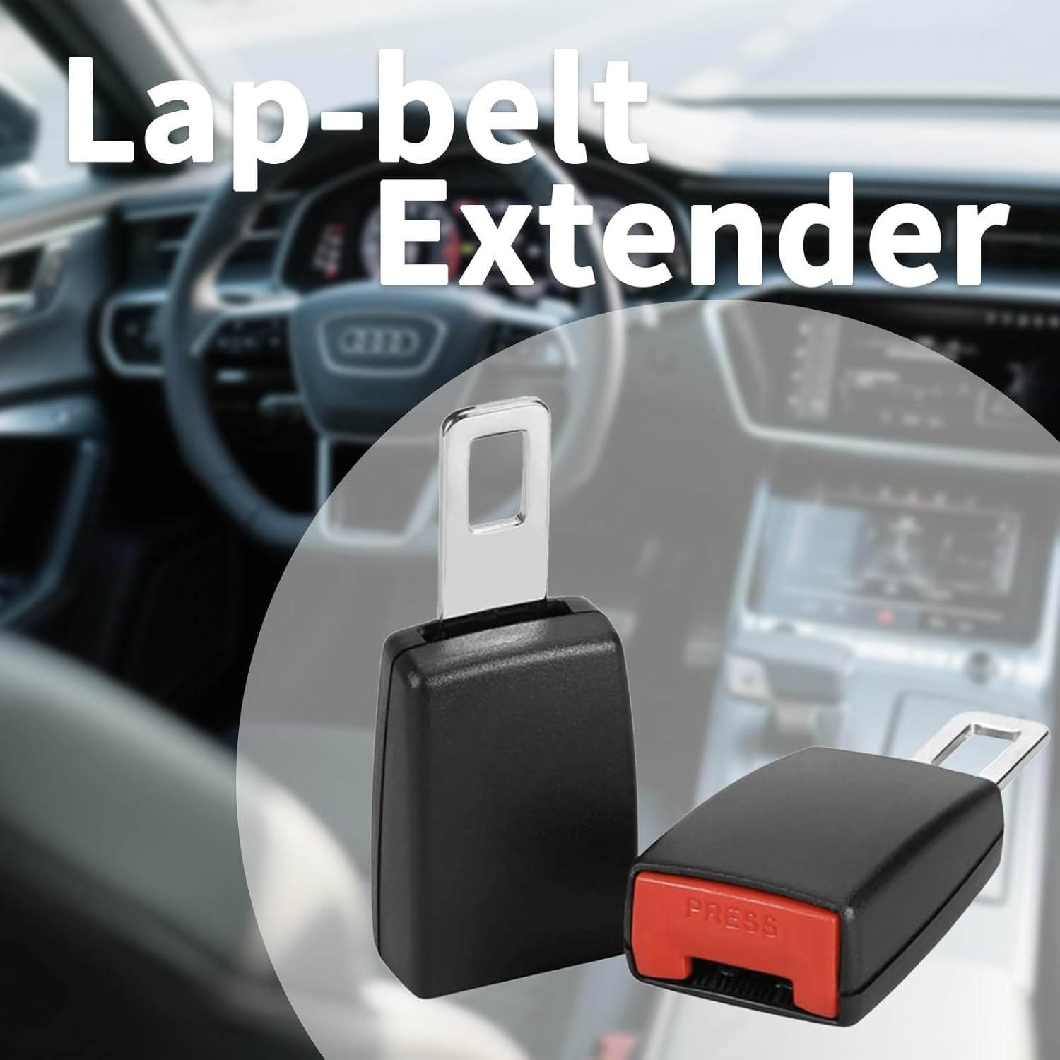 1 Pack Seat Belt Extender, Car Accessories Buckle Holder for Easy Buckling, Adjustable Clip Assistant for Adults, Elderly & Special Needs, Universal Fit image number 2