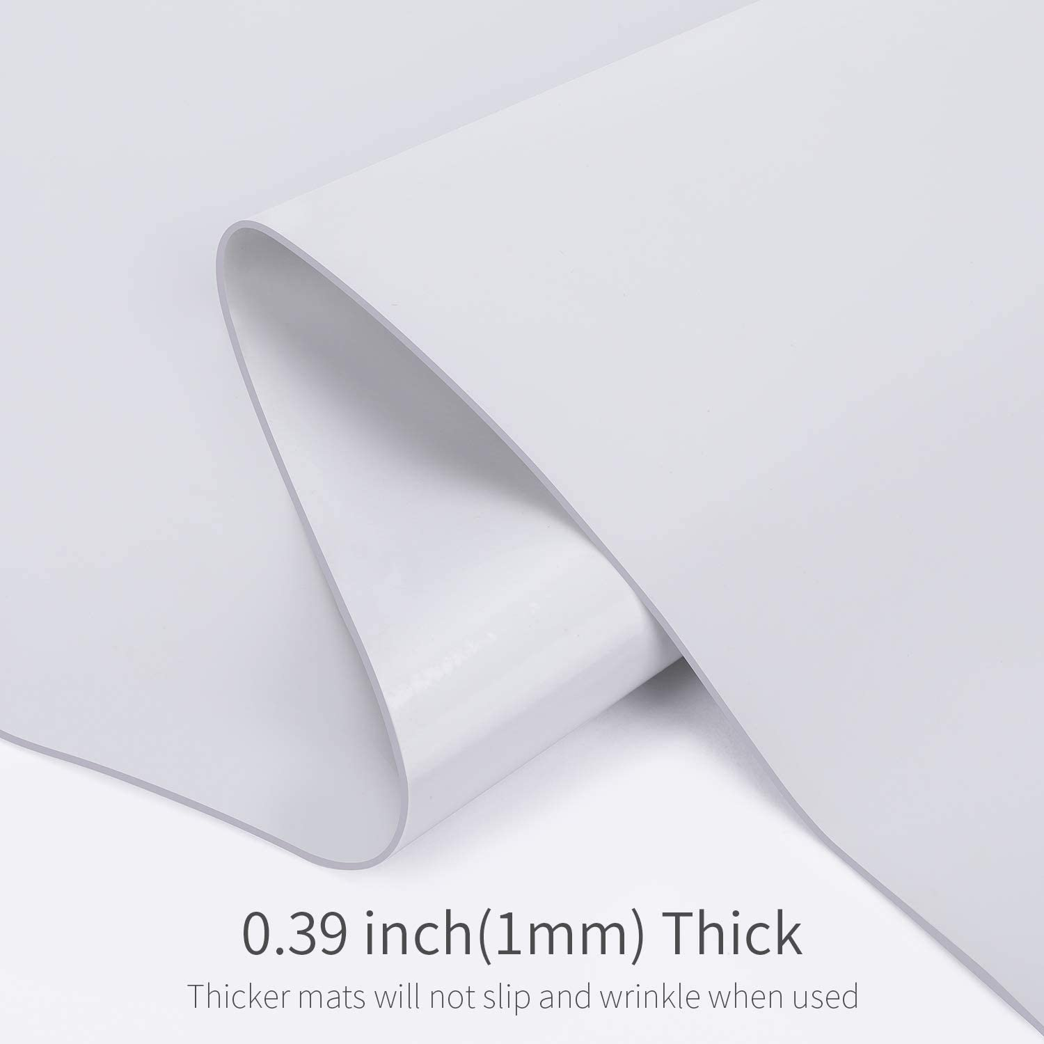 LONGFITE Extra Large Table Desk Mat Thick Silicone Place Mats Non Skid and Heatproof for Pastry Dough Rolling, Kids Craft Counter Top Protector (31.5 X15.7 Inch(80X40Cm)) image number 2