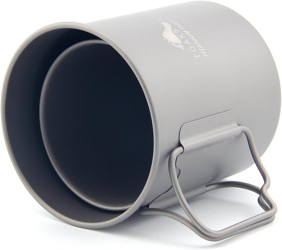 TOAKS Ultralight Titanium Cup Portable Titanium Water Mug (750Ml and 450Ml Set) image number 6