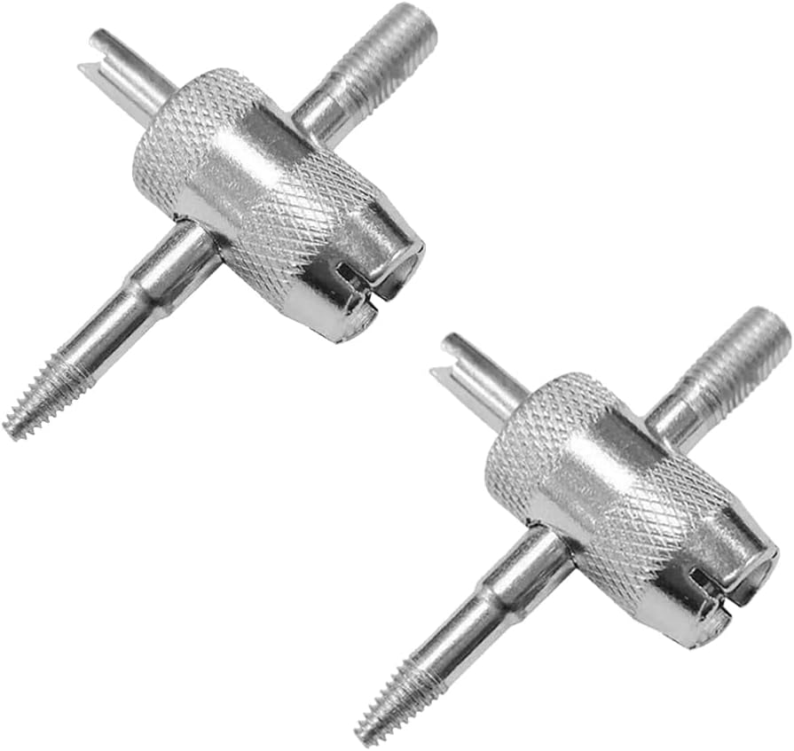 (2Pcs) 4-In-1 Tyre Valve Removal Tool Tire Valve Stem Tool,4-Way Valve Core Tool Tire Valve Tools,Valve Stem Puller Valve Stem Removal Tool for Bicycle Bike Automobile Car,Valve Core Removal Tool image number 2