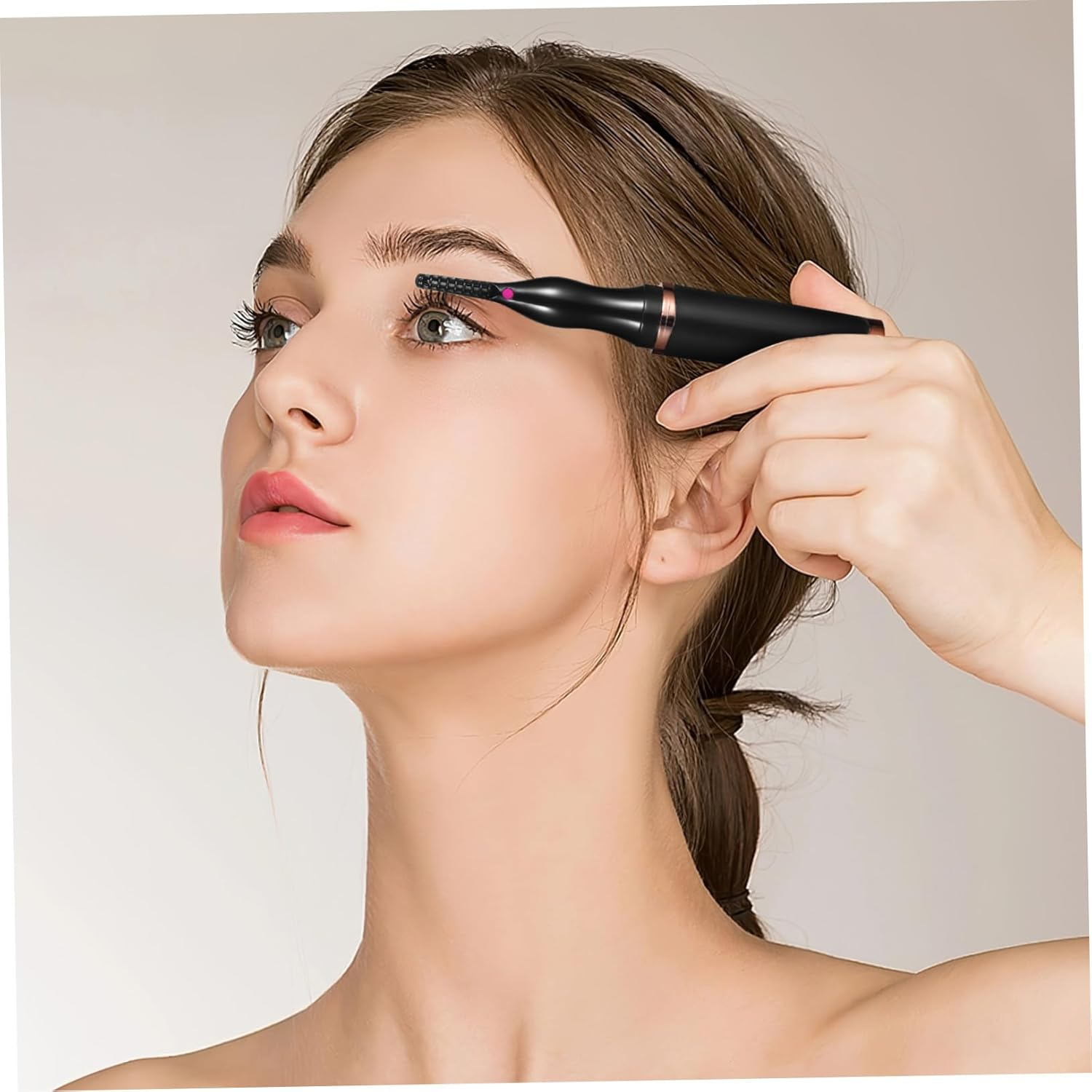 CLISPEED Electric Eyelash Curler Usb Rechargeable Portable Eyelash Curling Tool for Women Girls for Travel Makeup image number 4