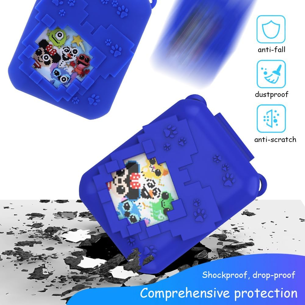 Cover Case for (BITZEE) Disneys Virtual Electronic Pets Protective Holder Skin for (BITZEE) Disneys Virtual Electronic Pet Protective Case with Lanyard for (BITZEE) Disneys Electronic Pet - Dark Blue image number 6