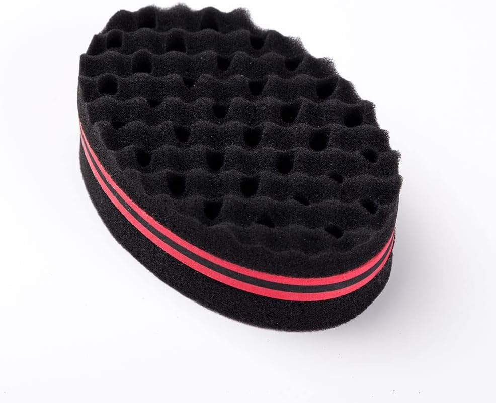 Folpus Hair Sponge Gloves Hair Glove for Hair Twist Barber Men Women image number 3