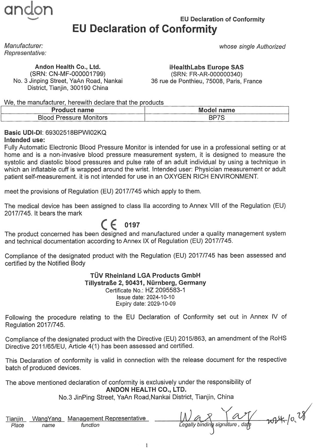 Ihealth View Wireless Blood Pressure Wrist Monitor image number 6