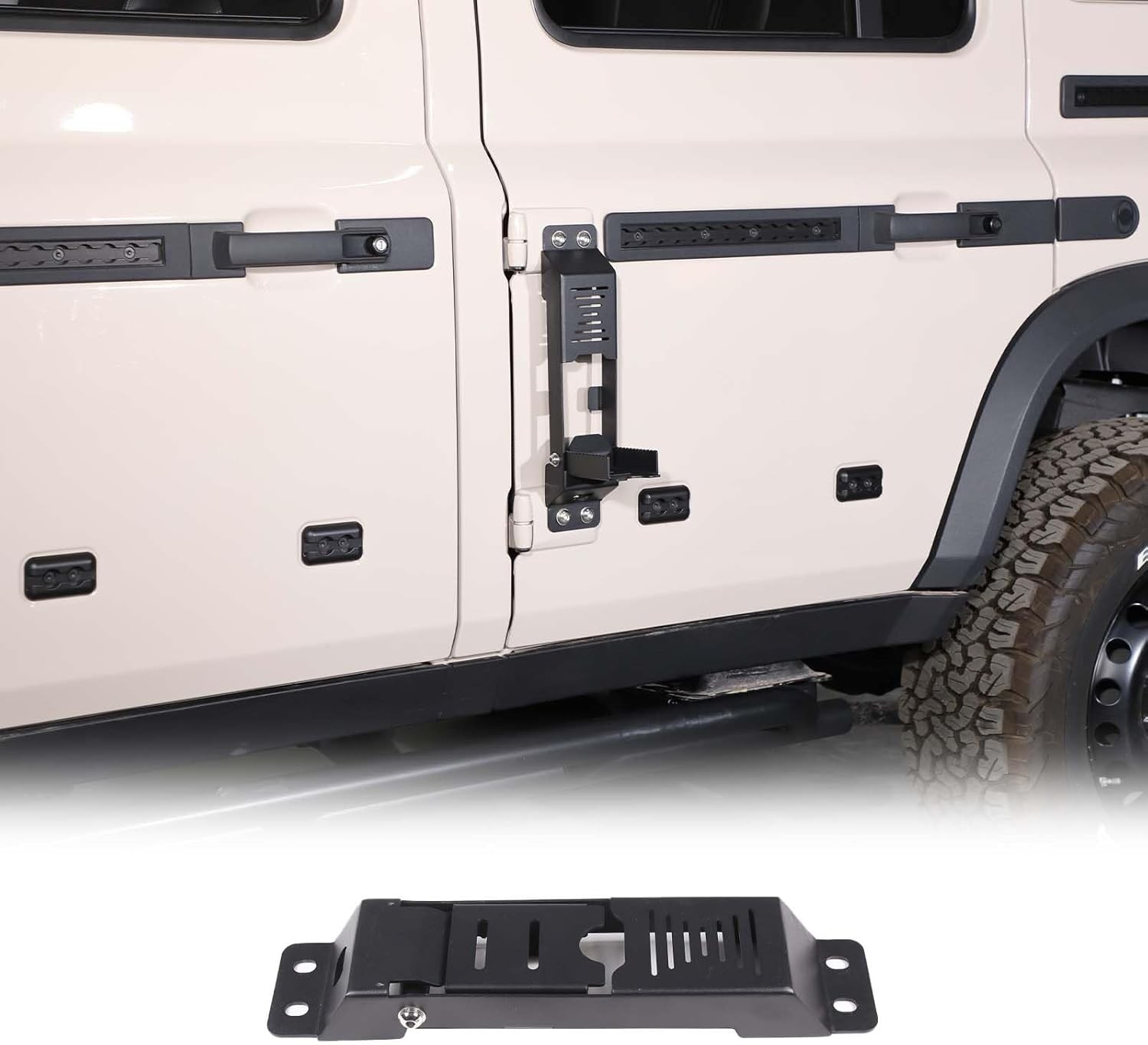 Yinaniutos Door Hinge Step Compatible with INEOS Grenadier 2020-2025 Accessories | Carbon Steel Folding Foot Pedal Roof Access | 1PC Set image number 3