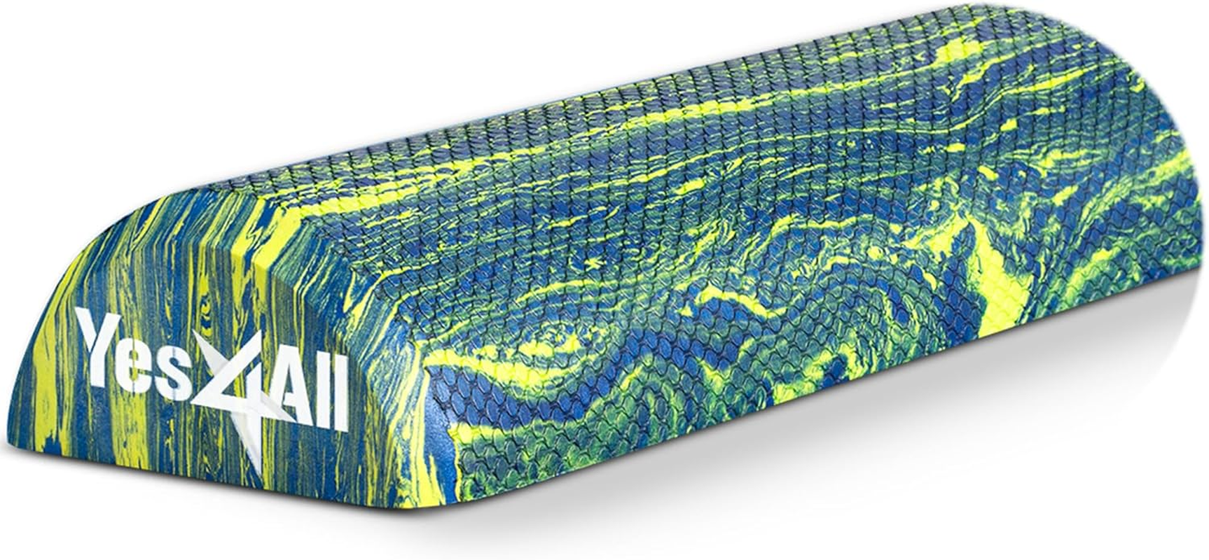 Yes4All Medium-Density EVA Foam Roller for Physical Therapy Half Yoga Back Roller for Muscle Massage, Back Pain Relief