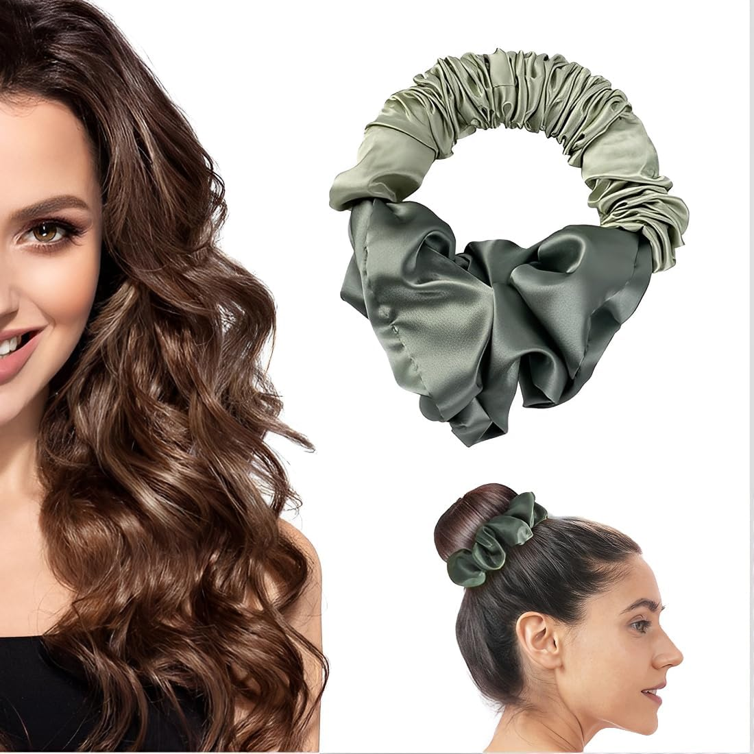 CATOR Heat-Free Hair Curler for Sleeping, No Heat Curls, Hair Band, Soft Sleep Binder, Scrunchie, Silk Curler for Long Hair Overnight Curlers image number 1