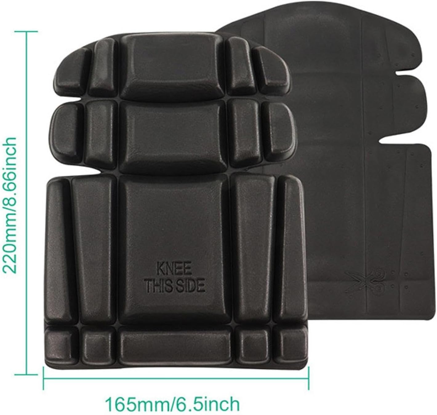 Perfk 2Pcs Knee Pads Inserts Knee Pads for Construction Pants Comfortable Ergonomic EVA Protector Protection for Gardening Flooring