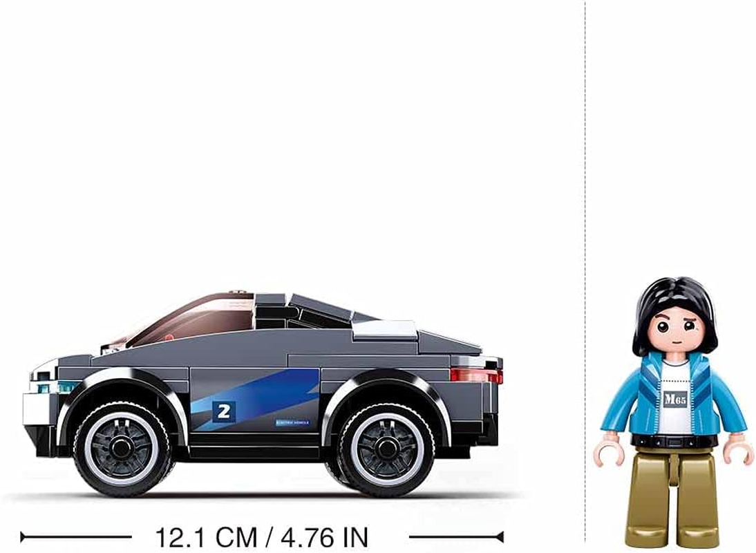 Sluban M38-B0901 Town Electric Car, Multicolored image number 2