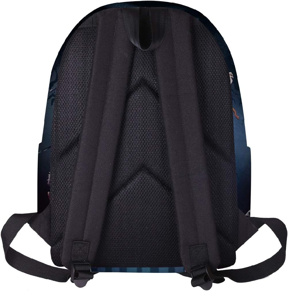 Yumenam Anime Theme Backpack Crossbody Bag Pencil Case 3Pcs Set Tanjirou Nezuko 3D Printing Laptop Backpack School Bag Outdoor Travel Bag Daypacks for Anime Demon Slayer Lovers image number 3