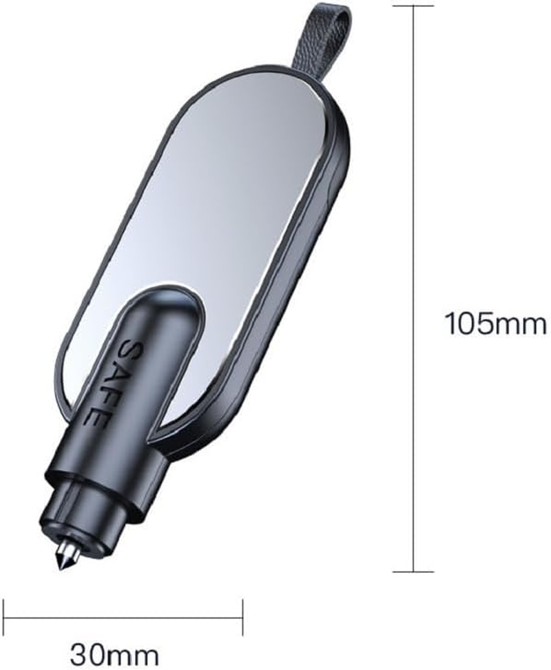 2PCS Car Window Breaker Seatbelt Cutter, 2 in 1 Emergency Car Safety Hammer Glasses Breaker Escape Tool (Red Black, One Size) image number 1