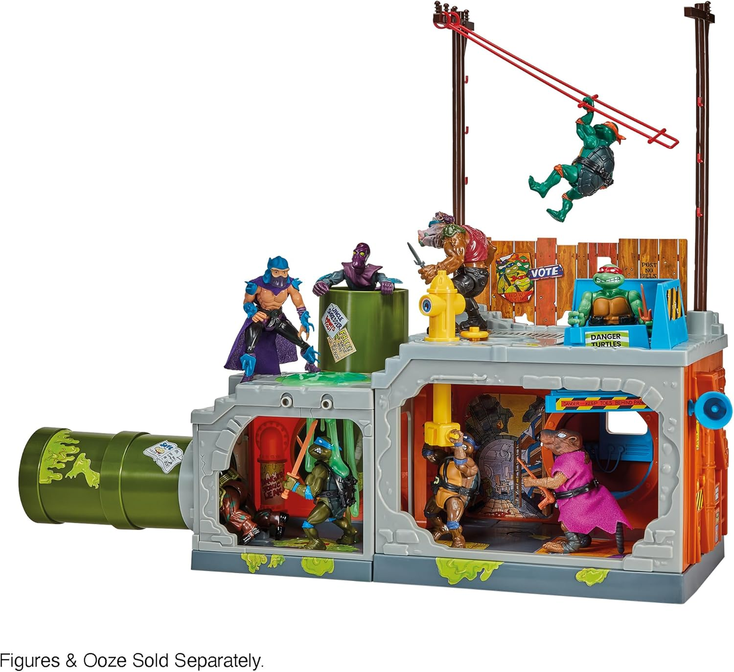 TMNT Classic Secret Sewer Pipe Playset image number 2