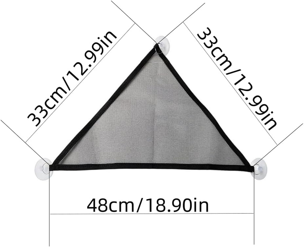 Reptile Hammock,2 Pcs Triangular Lizard Lounger Small Bearded Hanging Nets Snakes Breathable Lounger Net,Mesh Lizard Hammock for Reptiles Such as Lizards, Snakes, Geckos image number 3