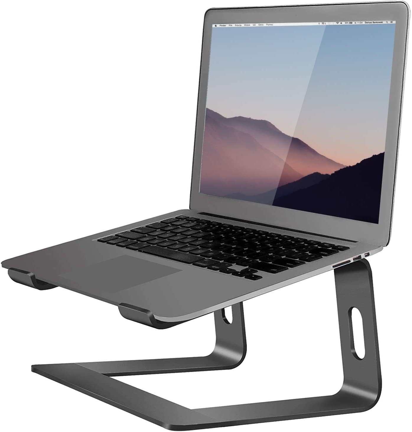 Orionstar Laptop Stand Portable Aluminum Laptop Riser Compatible with Mac Macbook Air Pro 10 to 15.6 Inch Notebook Computer, Detachable Ergonomic Elevator Holder, Rose Gold