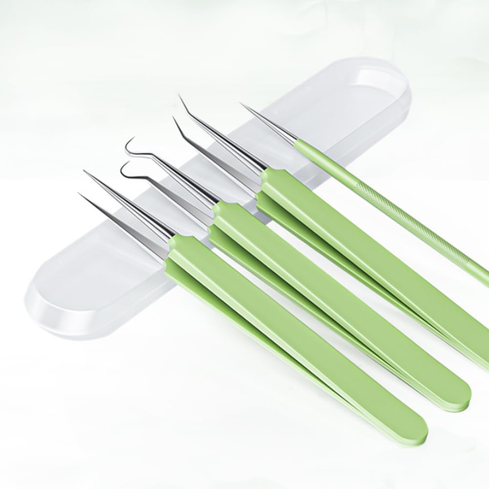 Capiant 8 PACK Glass Nail File Case, Clear Glass Nail Files Case, Acne Needle Blackhead Acne Needle Organizer Case, Clear Box for Nail Tool for Storage Organizer Case, Open