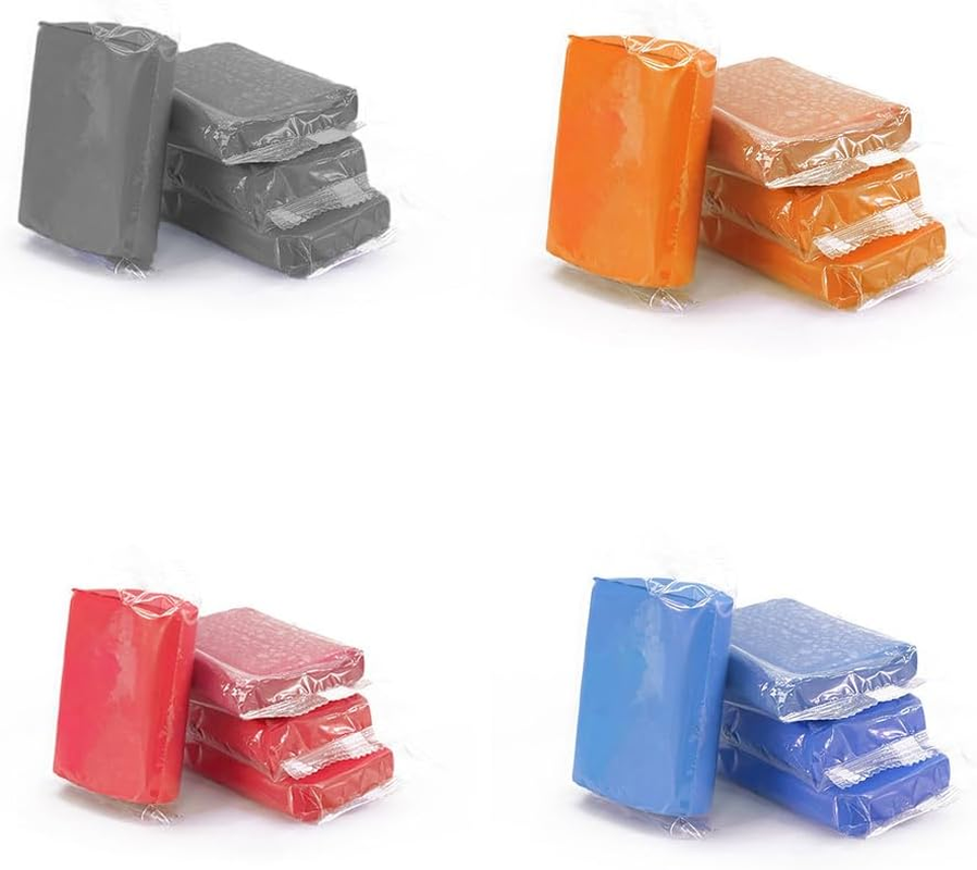 16 Pcs of Clay Rod Set, Totaling 800 Grams of Clay Rods 4-Color Clay Rods for Car Beauty, Scratch Free Magic Clay Rods for Car Beauty and Cleaning, Used for Car Washing, RV, Bus, and Glass Cleaning image number 3