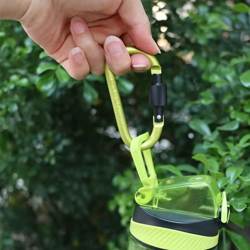 Wolike 10 Pcs Locking Carabiner, 10-Colors Premium Aluminum Alloy D-Ring Carabiner Clips for Outdoor, Camping, Hiking, Traveling, Fishing, Backpack DK001 image number 2