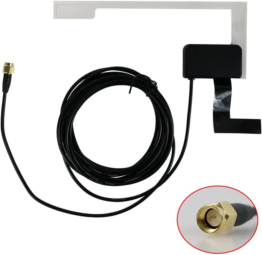 JOYX Dab Car Radio Aerial Antenna SMB Adapter Glass Mount Windshield Dab+ Antenna with SMB Right Angle Plug 3M 9.8Ft image number 2