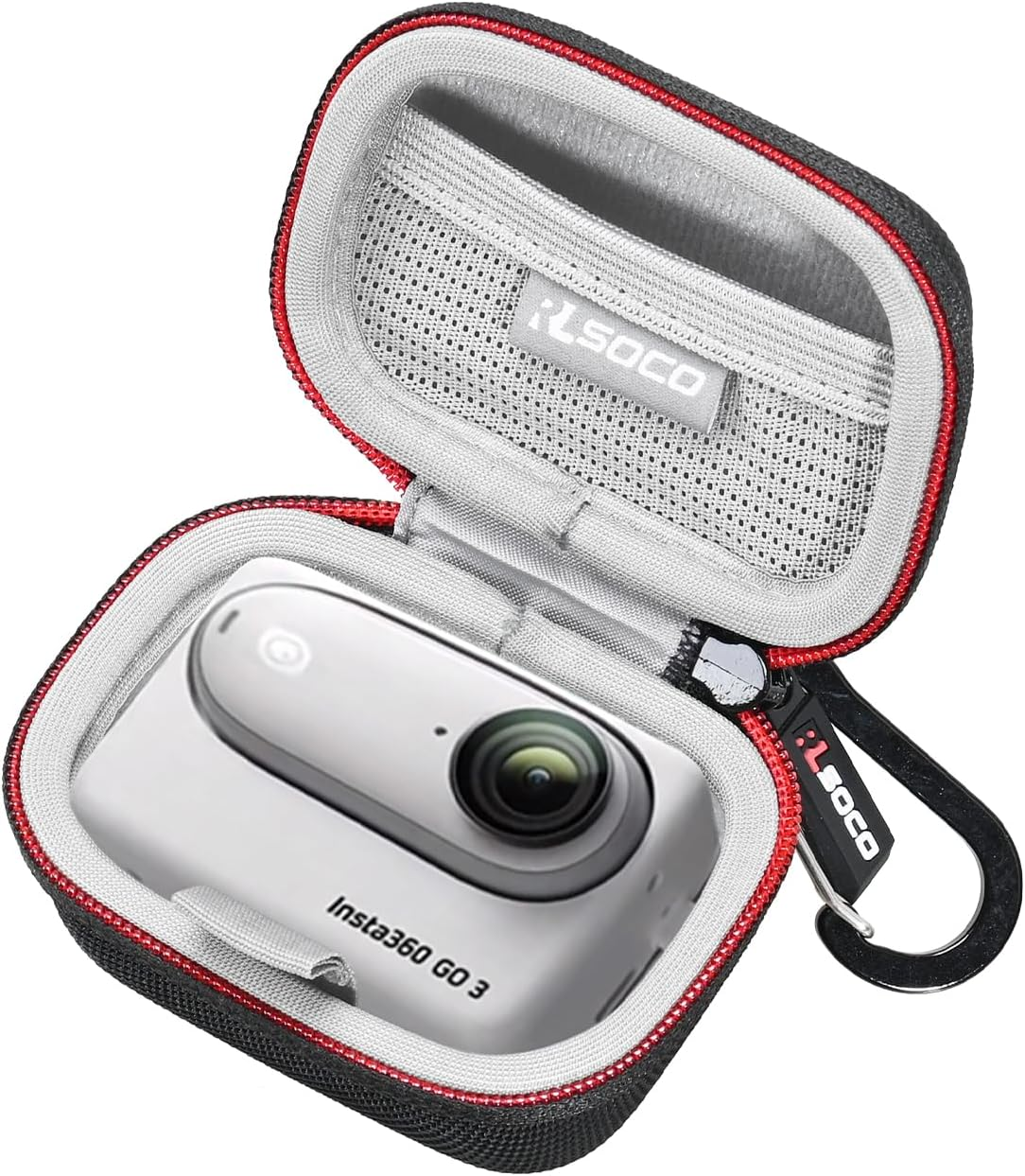 Case for INSTA360 GO3S/GO 3 Action Camera, Portable Travel Storage Case for Tiny Portable Vlogging Camera by Rlsoco-Black (Case Only)