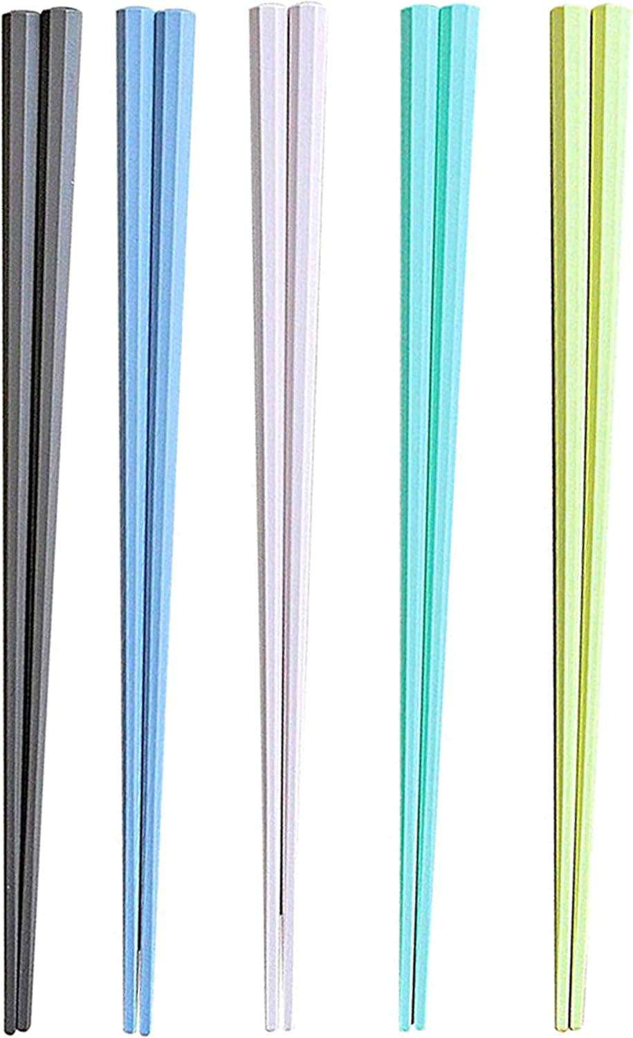 Octagonal Chopsticks Pastel Set of 5 0824 image number 4