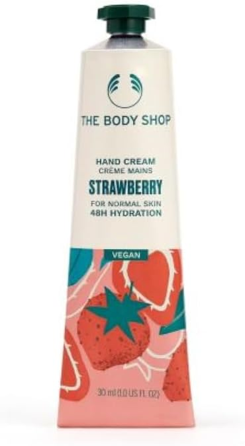 The Body Shop Hand Cream Strawberry, Paraben-Free, 1.0 Fl. Oz. image number 2