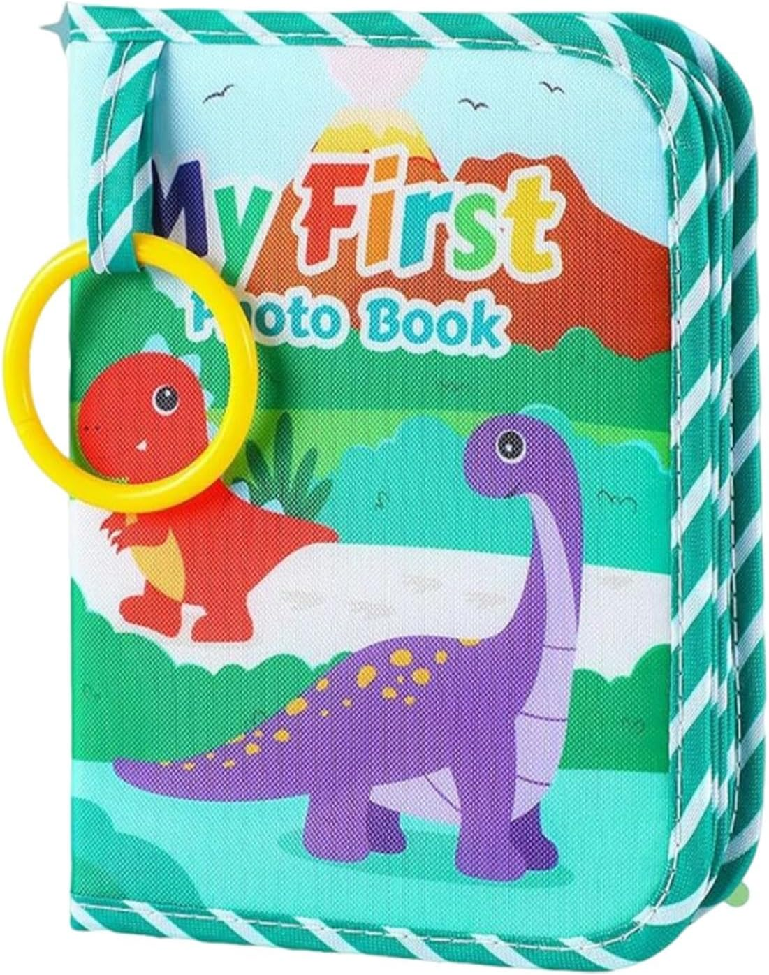 Baby Photo Albums,Soft Toddler Dinosaur Family Picture Book | Educational Hold 4X6Inch Picture Album Collectible Keepsake for Birthday Holiday Memory image number 5