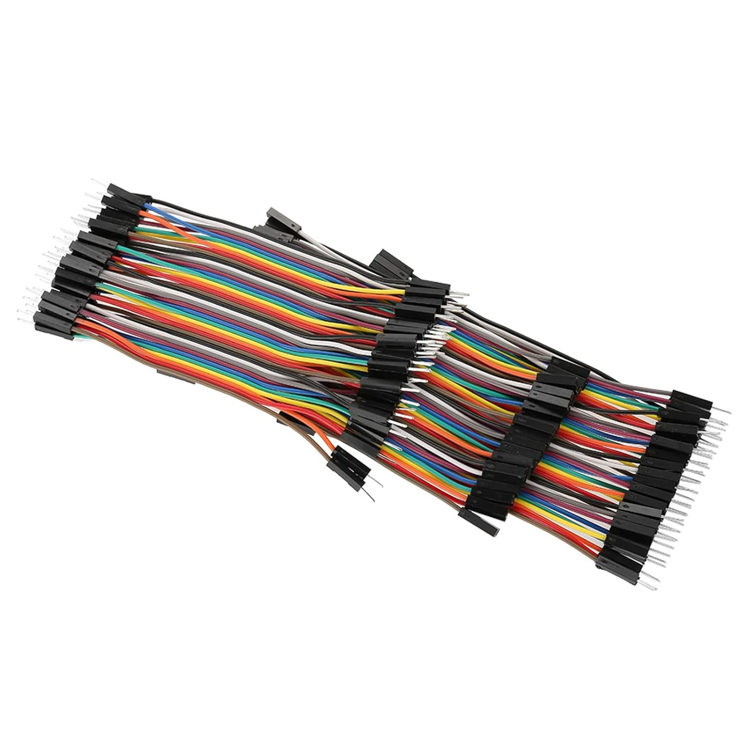 Spacnana 10Cm 3Pcs Colorful Jumper Wires Kit with 40Pin Male to Female 40Pin Male to Female for Breadboard image number 2