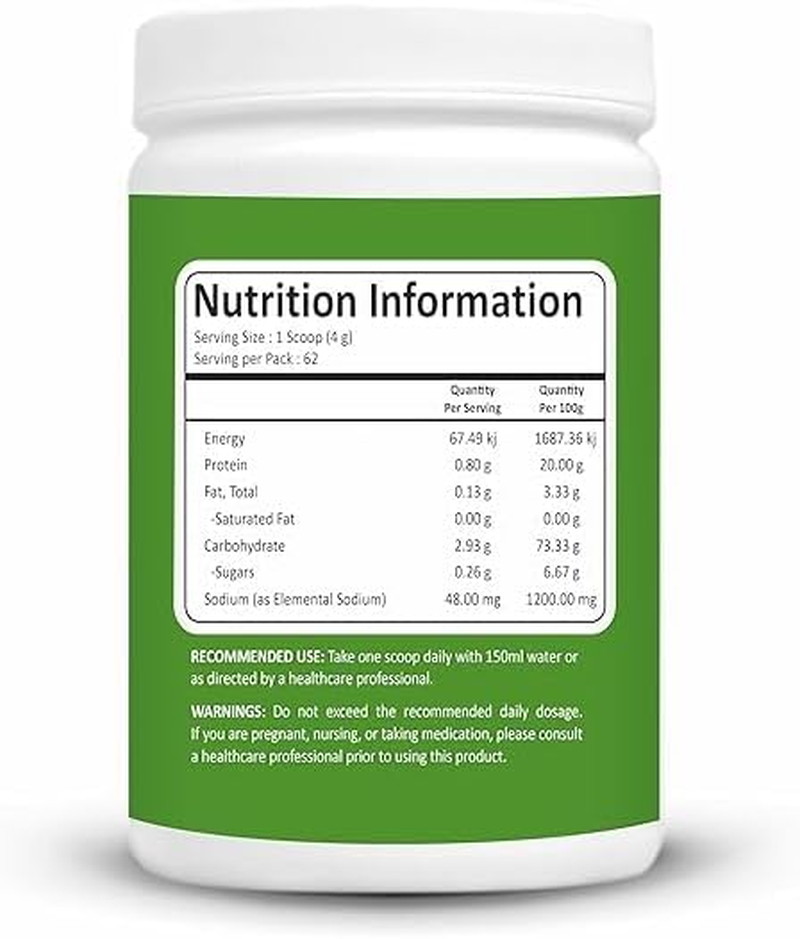 Nutrahike Organic Barley Grass Powder 250G &ndash; Rich in Chlorophyll, Antioxidants & Nutrients, Supports Detox, Digestion & Immune Health, Natural Green Superfood for Wellness image number 1