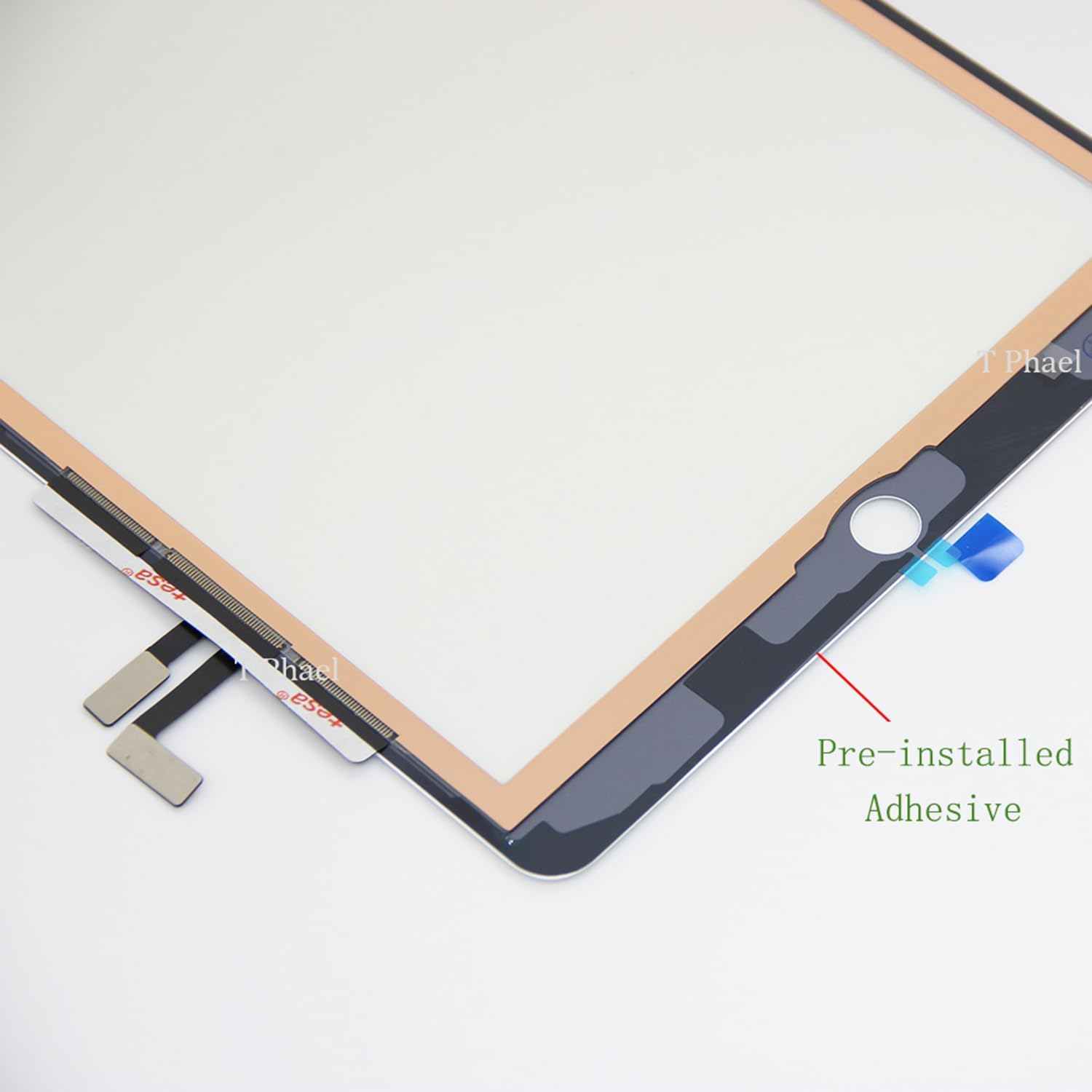 White Digitizer Repair Kit for 2017 Ipad 9.7(A1822, A1823)/ Ipad 5 Ipad Air 1St Touch Screen Digitizer (Without Home Button) with Tools + Preinstalled Adhesive image number 3