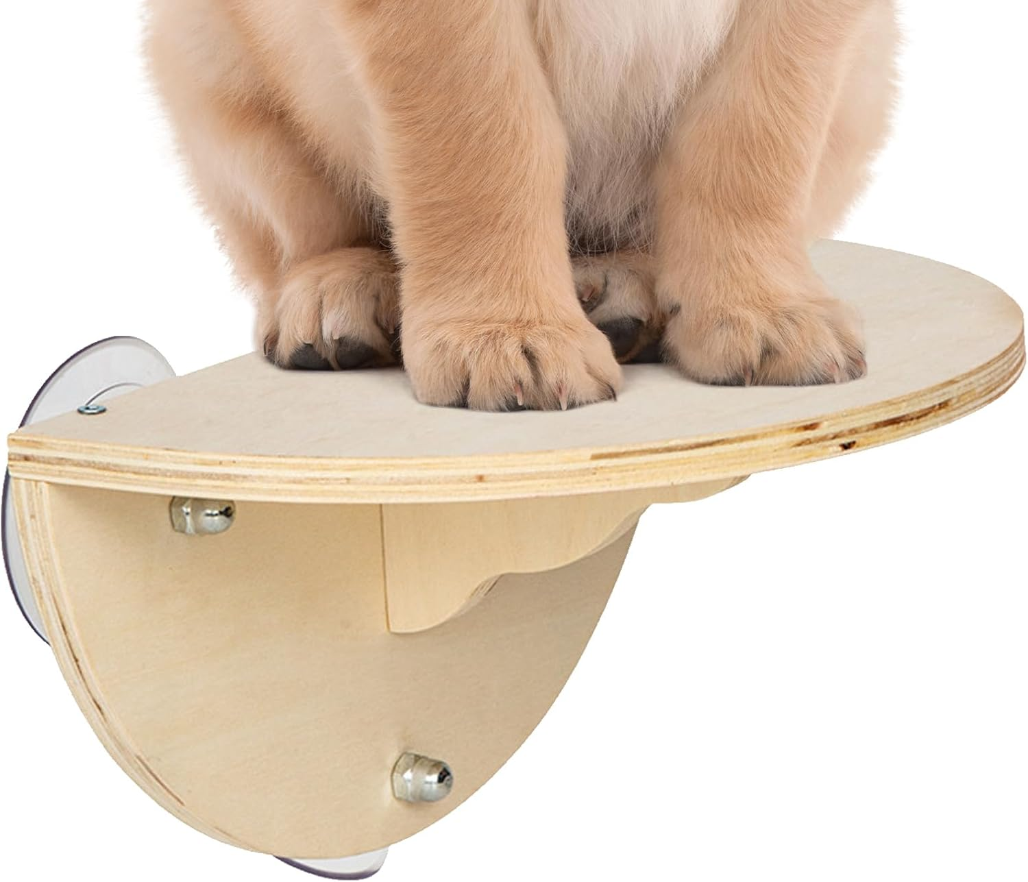 Cat Window Perch - Wooden Kitten Window Perch,Wood Cat Shelf Bed Climbing Seat with 3 Suction Cups Shelf Wall-Mounted for Indoor Cats image number 5