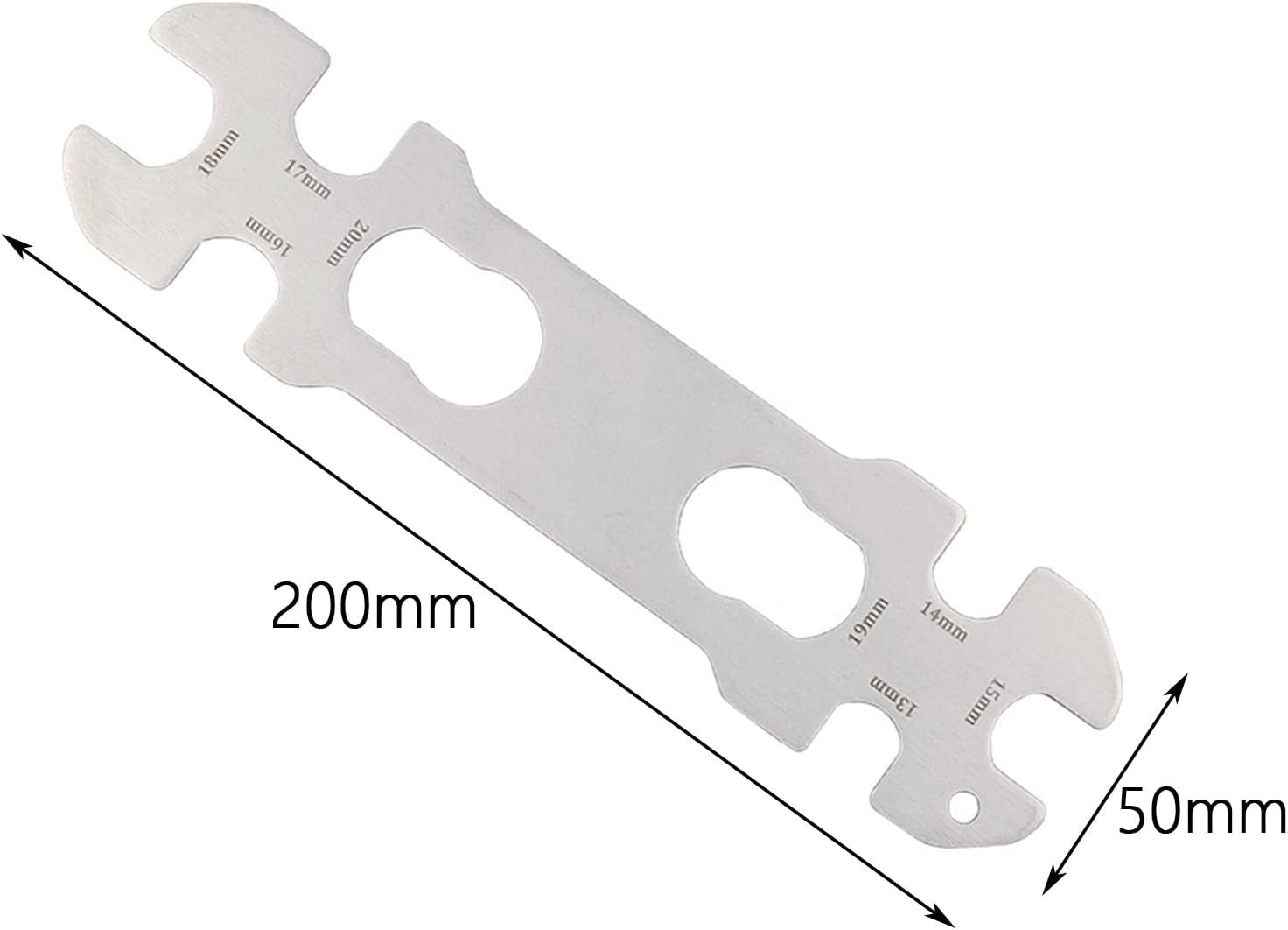Aternee Bike Hub Wrench 13/14/15/16/17/18/19/20Mm Spanner Multi-Size Cone Wrench Bicycle Repair Tool for Road Bikes image number 1