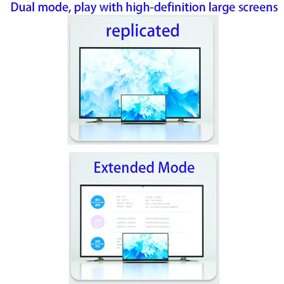 Hexchuang 4K Displayport to HDMI Cable Uni-Directional Display Port to HDMI Compatible with Hdtv/Monitor/Projector Conversion Cord (3M)