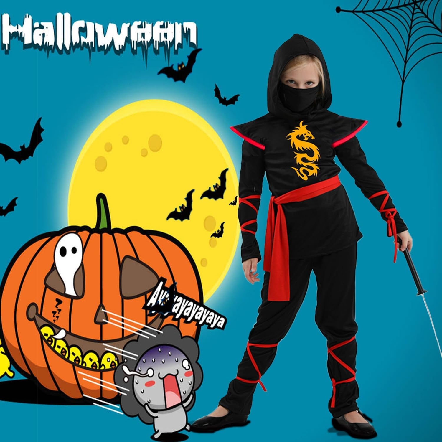 Ninja Costume for Boys image number 3