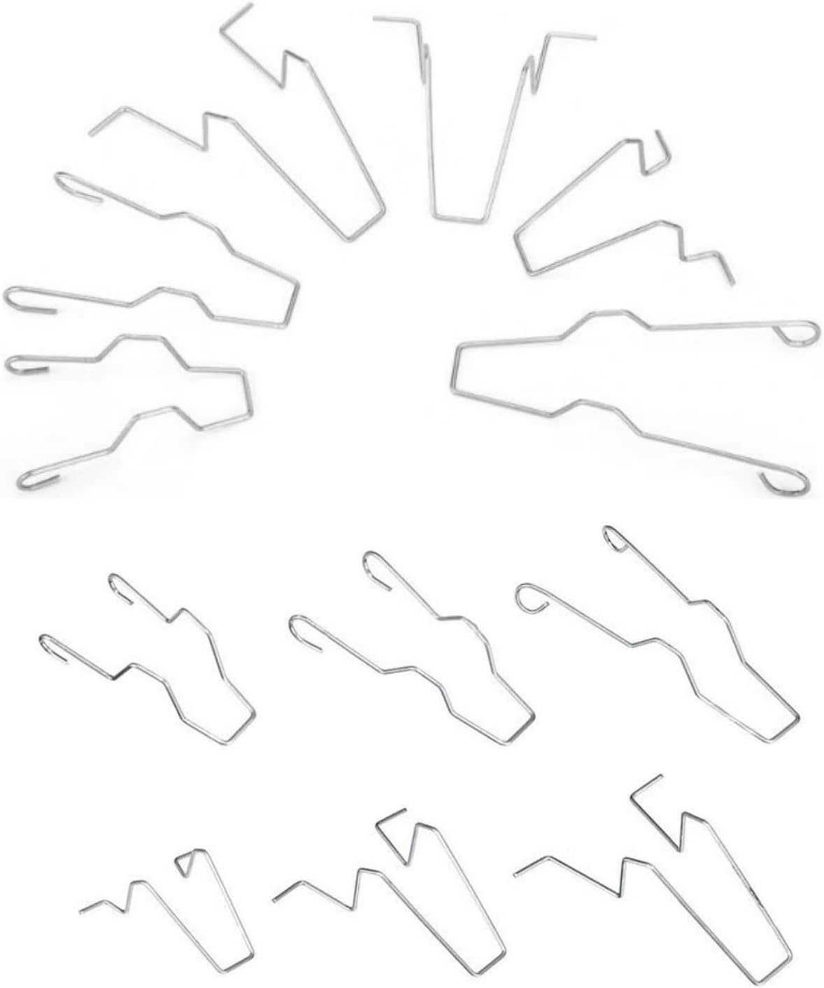 Bulb Retaining Spring Clips for H1/ H3 /H4 /H7 12 Pcs Bulb Universal Car Headlight Clamp Headlamp Dip Dipped Beam Bulb Hoder Clips Retainer Pins Bracket 5ZHSFULLKIT image number 1