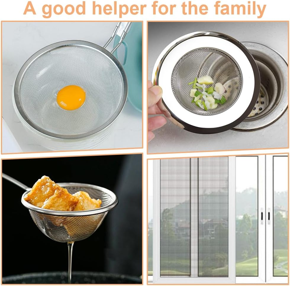 Stainless Steel Wire Mesh 30 Cm X 120 Cm Mouse Mesh Rabbit Wire Mesh Fine Mesh Fly Screen Stainless Steel Roll Metal Mesh Fine 1 Mm Holes for Ventilation, Filter, Safety, Windows image number 2