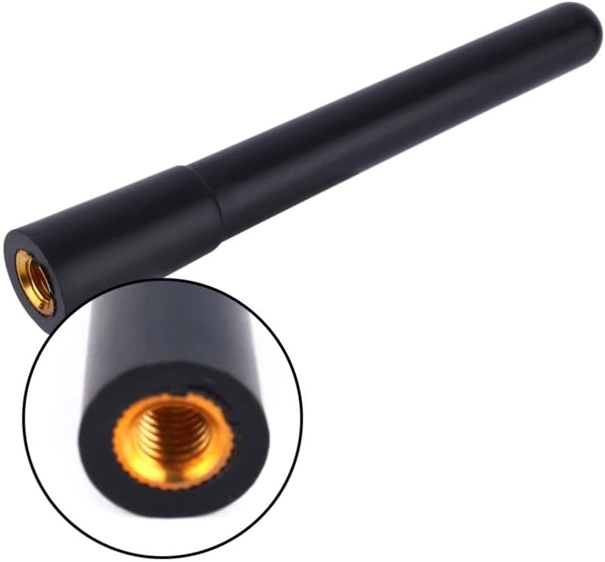 Short Stubby Car Antenna Replacement for Better Radio Signal Reception - Screw-In Type Vehicle Exterior Accessory for Improved Radio Reception image number 1