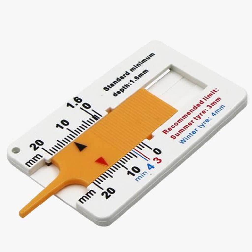 Tyre Tread Depth Calipers Car Motorcycle Caravan Trailer Wheel Measure Tools image number 4