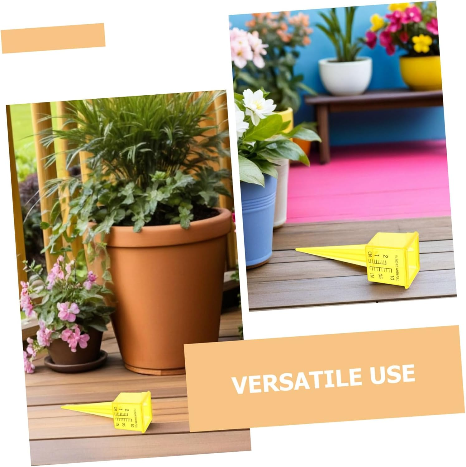 TIDTALEO 20Pcs Rain Gauge Sprinkler Gauge for Lawn Garden Wide Mouth Outdoor Water Measuring Tool with Dual Scales Weatherproof Design Easy Soil Installation for Accurate Irrigation image number 4